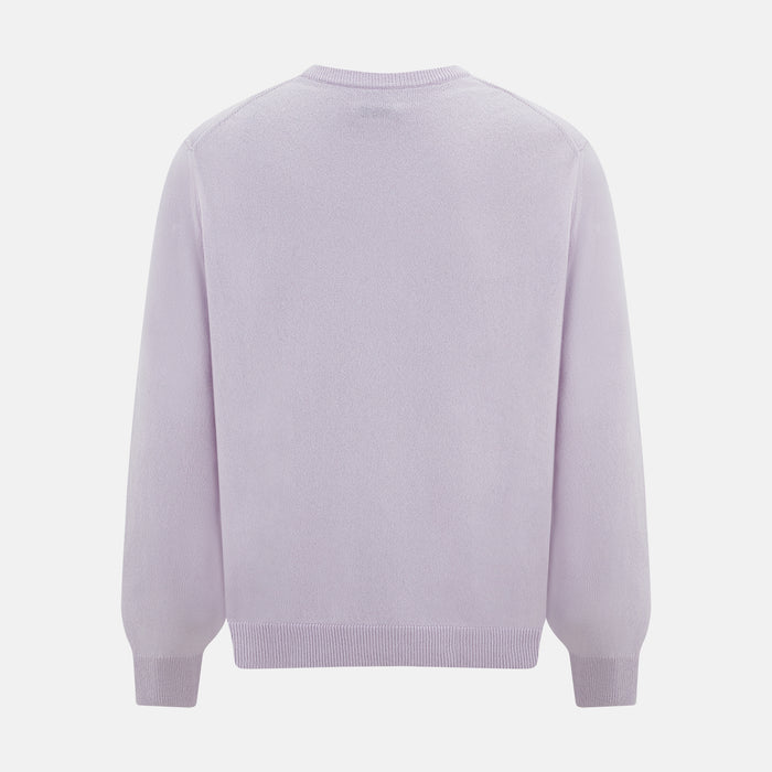 Lilac Cashmere Round Neck Jumper Image 2