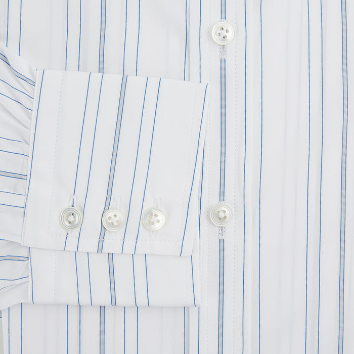 Pale Blue Multi Stripe Mayfair Shirt Image 3