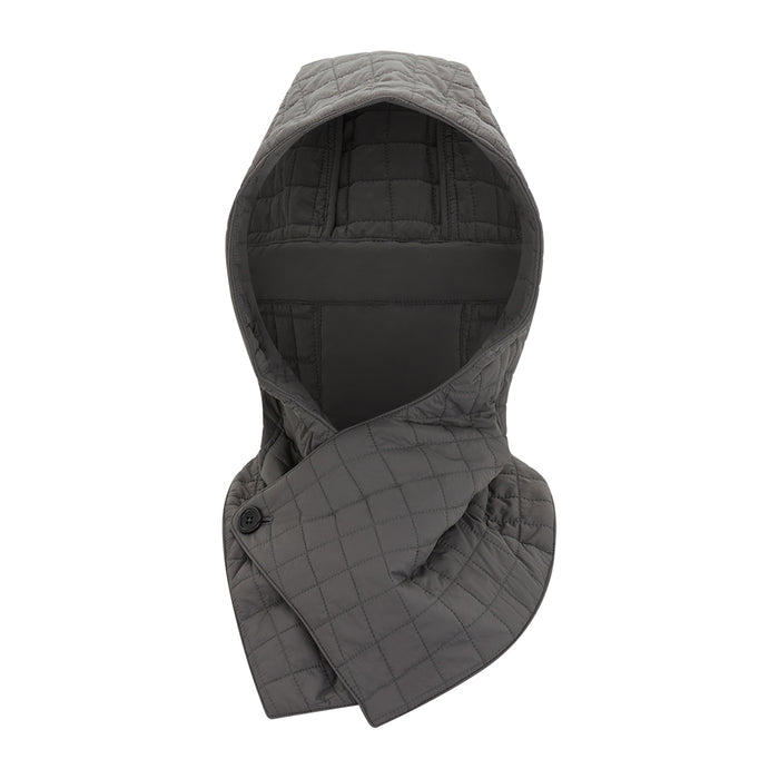 Shadow Grey Quilted Hood with Neck Warmer Image 5
