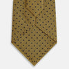 View 3 of product The Turnbull & Asser Purple and Yellow Micro Dot Silk Tie, featuring a refined micro-dot pattern, is a timeless men's accessory.