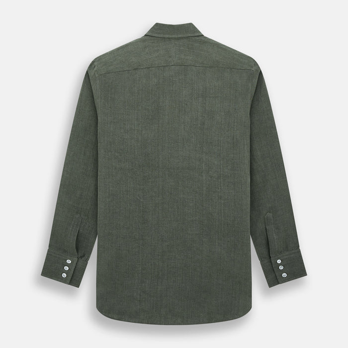 Sage Linen Westminster Shirt Image 2