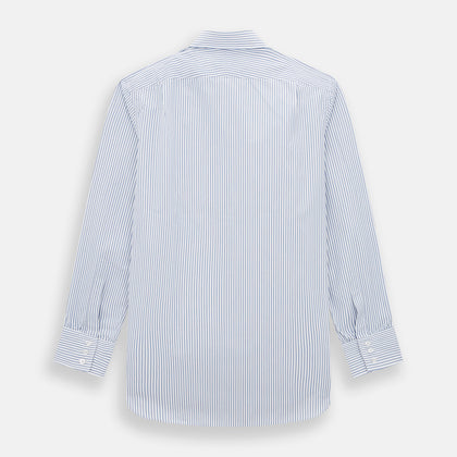 Navy Double Pinstripe Mayfair Shirt Image 2