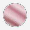 View 1 of product Close-up of Turnbull & Asser's Pink and White Stripe Cotton Fabric, featuring thin diagonal stripes in a circular frame on a plain light gray background.
