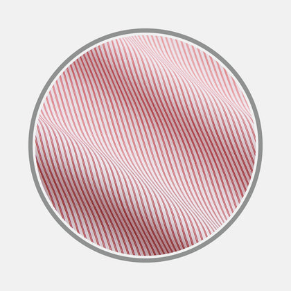 Pink and White Stripe Cotton Fabric