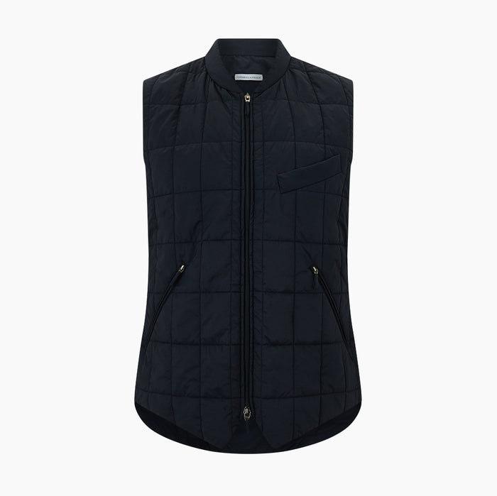 Navy Quilted Gilet Image 4