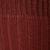 View 2 of product The Turnbull & Asser CASHMERE/COTTON BLEND RUST 3/4 SOCK is shown in a ribbed, knee-high style and deep reddish-brown shade against a plain white background.