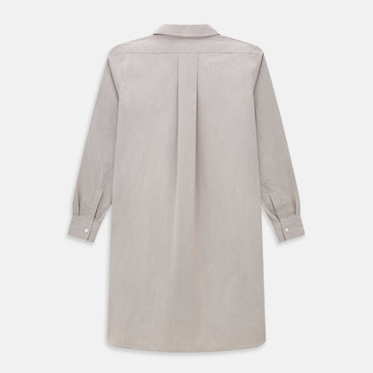 Brown Micro Check Quarzo Nightshirt Image 2