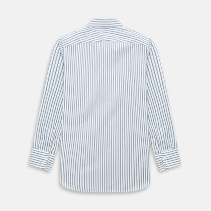 SAPPHIRE BLUE MULTI TRACK STRIPE WINDSOR SHIRT Image 2