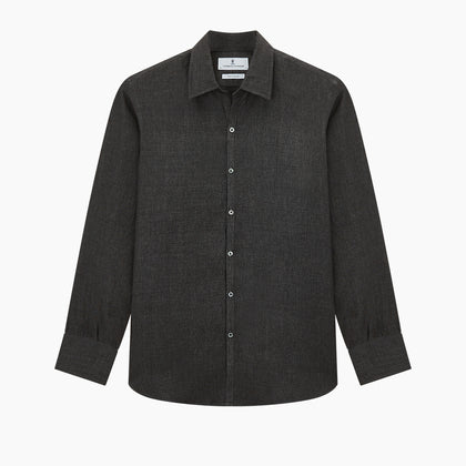 Ash Linen Windsor Shirt Image 8