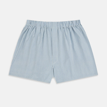 Blue Bengal Stripe Godfrey Boxer Shorts