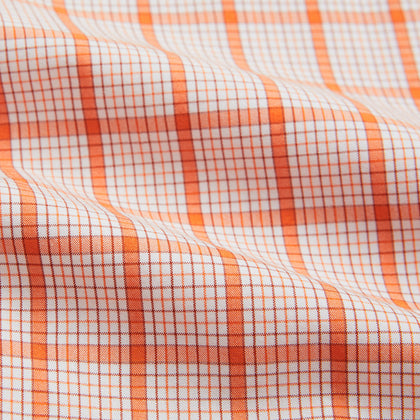 Orange Graph Overlay Check Mayfair Shirt Image 4