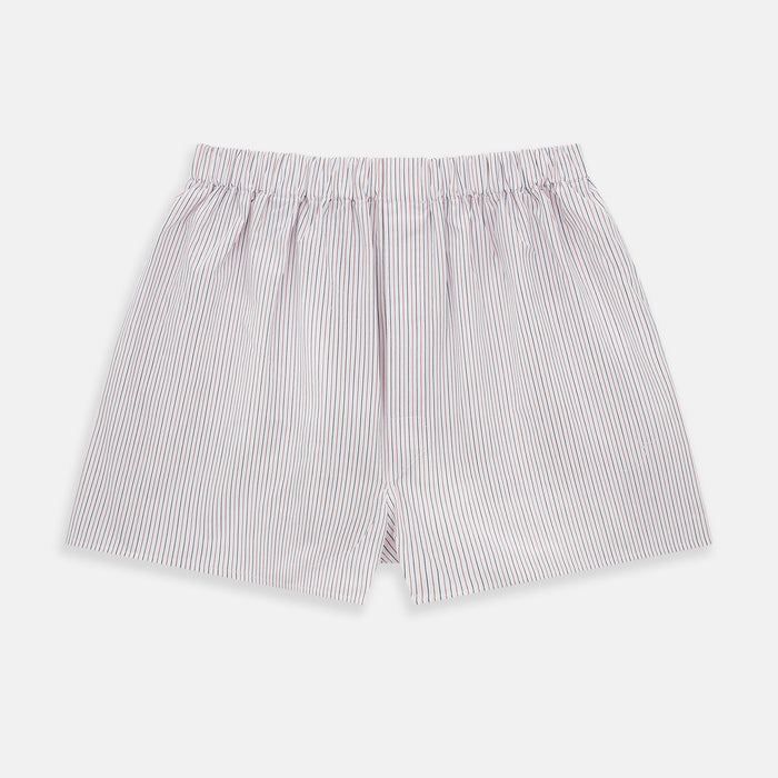 Red And Black Stripe Godfrey Boxer Shorts