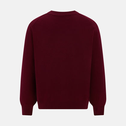 Burgundy Cashmere Cardigan Image 2