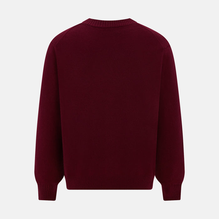 Burgundy Cashmere Cardigan Image 2