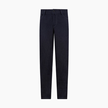 Navy Denim Trousers Image 7