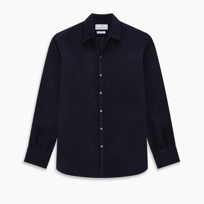 Navy Corduroy Windsor Shirt Image 8