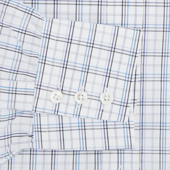 Purple and Blue Multi Check Mayfair Shirt Image 2