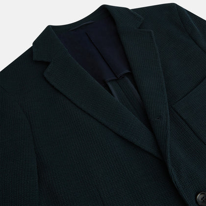 Forest Green KNITTED CAMBRIDGE BLAZER Image 1