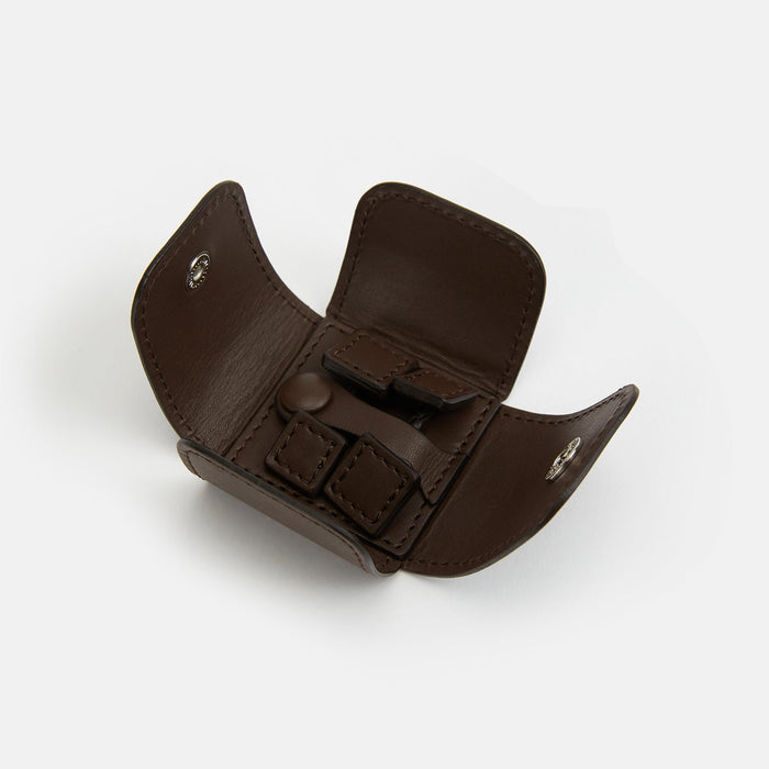 Dark Chocolate Leather Cufflinks Image 1