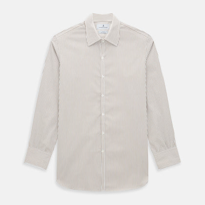 Coffee Multi Stripe Westminster Shirt