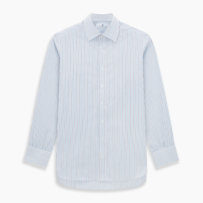 Blue Multi Halo Stripe Mayfair Shirt Image 6