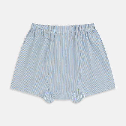 Blue Bengal Stripe Godfrey Boxer Shorts Image 1