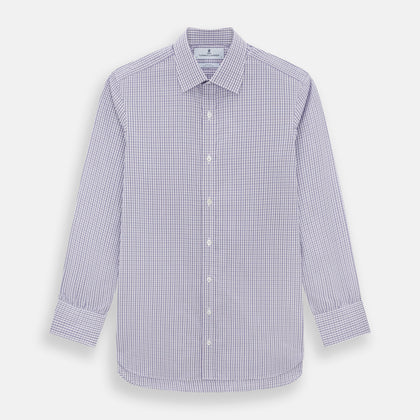 Purple Double Graph Check Mayfair Shirt