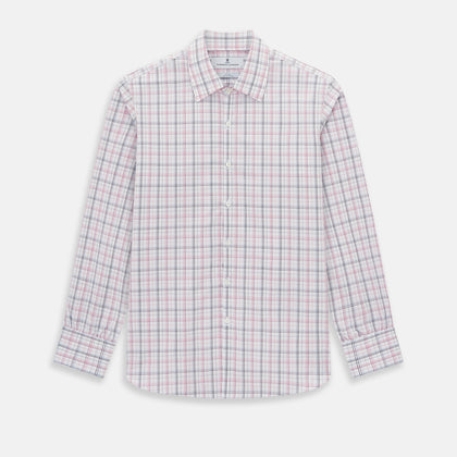 Purple and Blue Multi Check Westminster Shirt