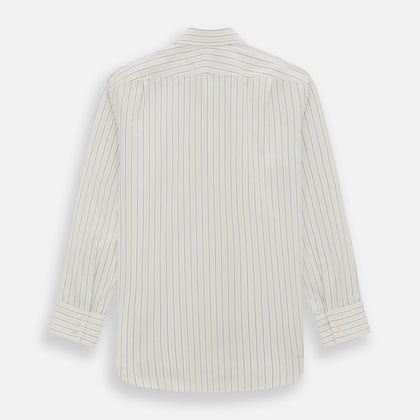 Yellow Double Pinstripe Mayfair Shirt Image 4