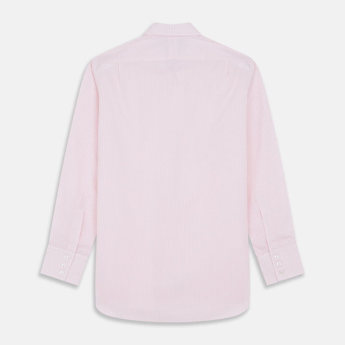 Pink Windowpane Check Mayfair Shirt Image 2