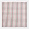 View 3 of product A close-up of the Red Multi Check Hand-Rolled Handkerchief by Turnbull & Asser, showcasing its classic check pattern and expert English craftsmanship.