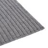 View 2 of product The Turnbull & Asser Grey Wool/Cashmere Scarf, featuring a ribbed design, is neatly knotted and displayed on a plain white background.