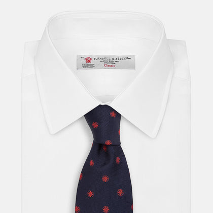 EMBLEM SPOT NAVY TULIP TIE Image 1