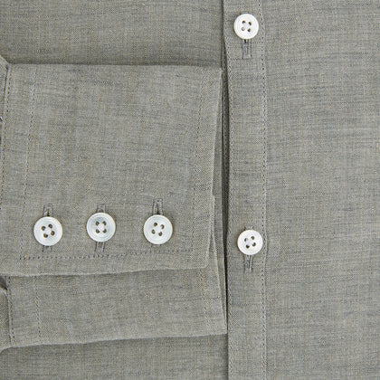 Flint Grey Linen Westminster Shirt Image 3