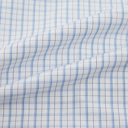 Sky Blue Combination Graph Check Mayfair Shirt Image 5