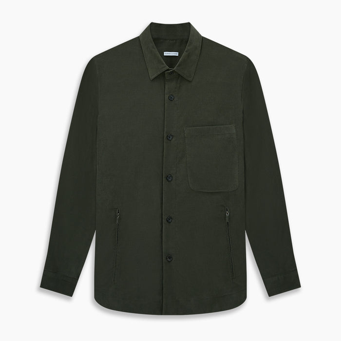 Olive Corduroy Hampstead Overshirt Image 7
