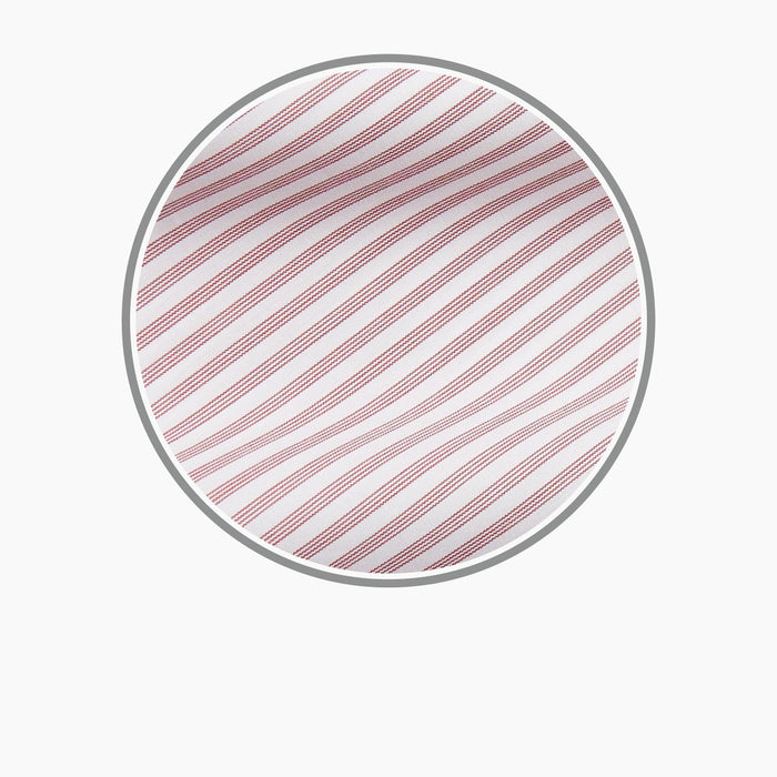 Burgundy Stripe West Indian Sea Island Cotton Fabric Image 2