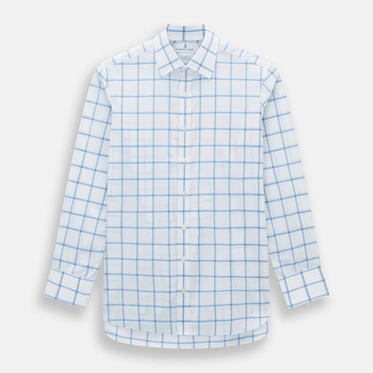 Colony Blue Grid Check Mayfair Shirt