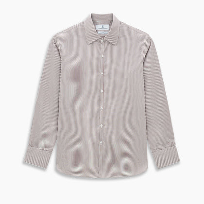 Burgundy Halo Stripe Westminster Shirt Image 8