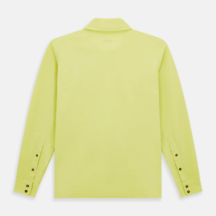 Lime Green Rugby Polo Shirt Image 2