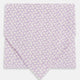 A lilac flower-patterned silk cravat by Turnbull & Asser, elegantly displayed on a white background for a refined touch of British style.