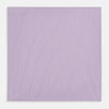 View 3 of product The Turnbull & Asser Lilac Pinstripe Hand-Rolled Handkerchief is a neatly folded, square, lavender piece with a subtle ribbed texture and hand-rolled edges, displayed flat on a white background.