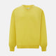 The Turnbull & Asser Canary Yellow Cashmere V-neck Jumper features long sleeves and ribbed cuffs and hem, shown against a white background.