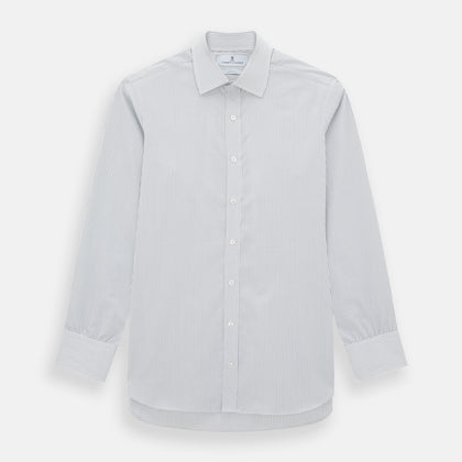 Forest Melange and Red Graph Check Mayfair Shirt