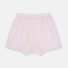 View 2 of product Plain Blush Godfrey Boxer Shorts by Turnbull & Asser, crafted from soft Italian cotton with an elastic waistband, knee-length, shown flat on a white background.