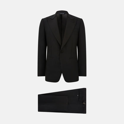 Black Single Breasted Dinner Suit Image 8