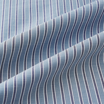 Steel Grey Ticking Stripe Mayfair Shirt Image 5