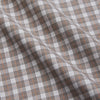 View 2 of product A grey and peach multi-check long-sleeve Cashmerello Finch Shirt by Turnbull & Asser, featuring a classic collar and white buttons, displayed on a white background. This stylish Weekend Fit shirt offers a refined look for summer.