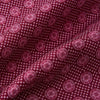 View 4 of product The Burgundy Medallion Silk Cravat by Turnbull & Asser features a white geometric medallion pattern, neatly crafted for an elegant accessory inspired by classic British style.