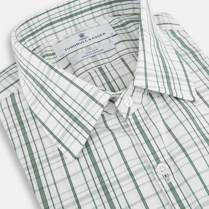 Sage Green Plaid Check Westminster Shirt Image 1
